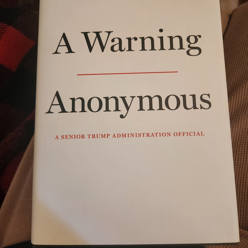 A Warning by Anonymous Hardcover Book